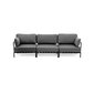3-istuttava sohva Salver, tummanharmaa hinta ja tiedot | Puutarhakalusteet | hobbyhall.fi