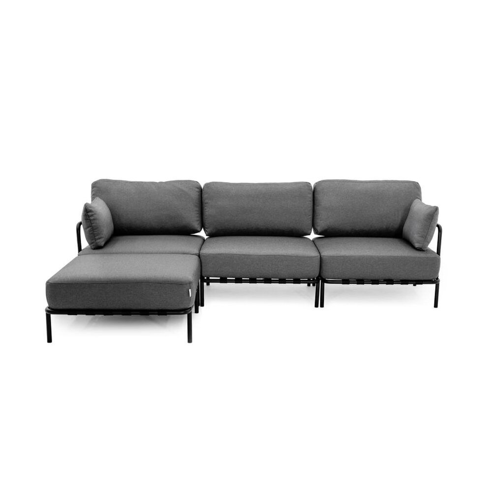 3-istuttava sohva Salve, tummanharmaa hinta ja tiedot | Puutarhakalusteet | hobbyhall.fi
