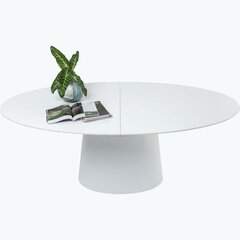 Jatkopalapöytä, Benvenuto, Valkoinen 200 50x110cm hinta ja tiedot | Ruokapöydät | hobbyhall.fi