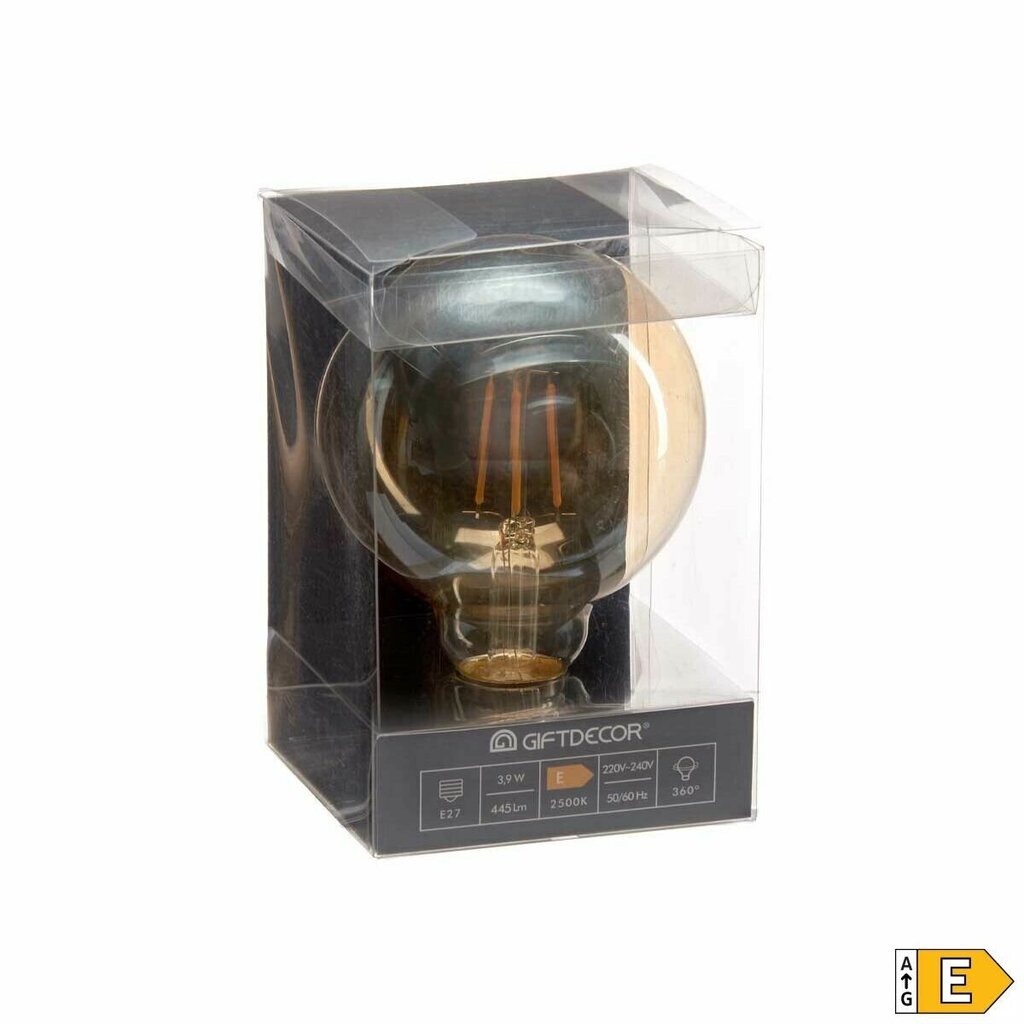 LED-lamppu Vintage E27 Läpinäkyvä 4 W 9,5 x 14 x 9,5 cm (12 osaa) hinta ja tiedot | Lamput | hobbyhall.fi