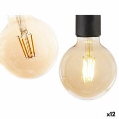 LED-lamppu Vintage E27 Läpinäkyvä 4 W 9,5 x 14 x 9,5 cm (12 osaa) hinta ja tiedot | Lamput | hobbyhall.fi