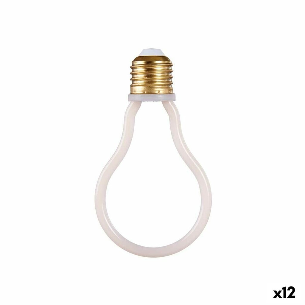 LED-lamppu Valkoinen 4 W E27 9,5 x 13,5 x 3 cm (2700 K) (12 osaa) hinta ja tiedot | Lamput | hobbyhall.fi