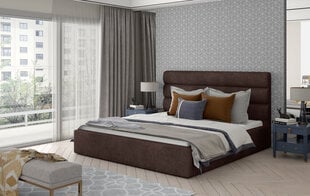Sänky NORE Caramel 02, 200x200cm, ruskea hinta ja tiedot | Sängyt | hobbyhall.fi