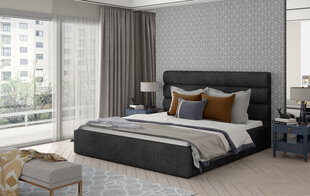 Sänky NORE Caramel 04, 140x200 cm, tummanharmaa hinta ja tiedot | Sängyt | hobbyhall.fi
