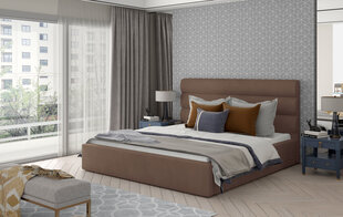 Sänky NORE Caramel 05, 140x200 cm, vaaleanruskea hinta ja tiedot | Sängyt | hobbyhall.fi