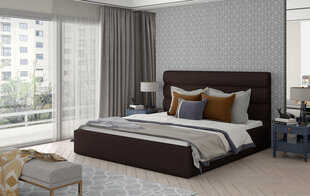 Sänky NORE Caramel 19, 140x200cm, tummanruskea hinta ja tiedot | Sängyt | hobbyhall.fi