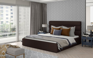 Sänky NORE Caramel 24, 140x200cm, tummanruskea hinta ja tiedot | Sängyt | hobbyhall.fi
