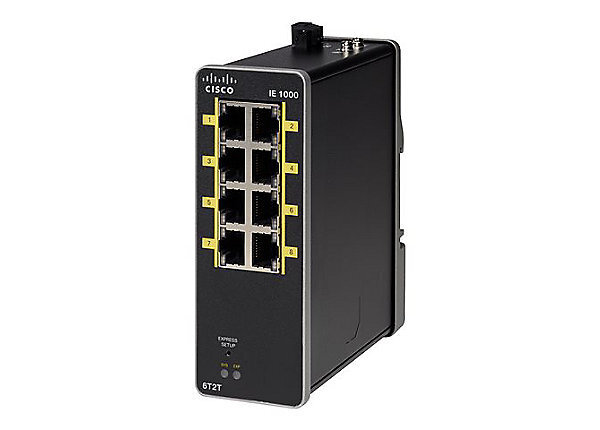 Cisco Cisco IE-1000-6T2T-LM verkkokytkin Hallittu Fast Ethernet (10/100) Musta hinta ja tiedot | Verkkokytkimet | hobbyhall.fi