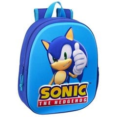 Sonic The Hedgehog 3D reppu 33cm hinta ja tiedot | Koulureput ja -laukut | hobbyhall.fi