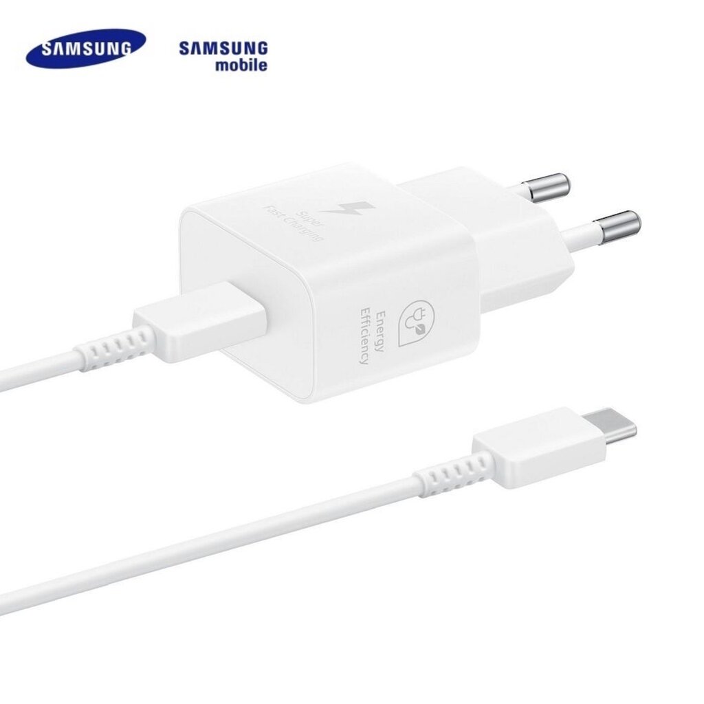 Laturi Alkuperäinen Samsung EP-T2510XWEGEU hinta ja tiedot | Puhelimen laturit | hobbyhall.fi