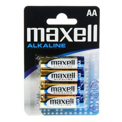 4 x AA 1,5 V MAXELL LR6 -alkaliparistot (1,5 V) hinta ja tiedot | Maxell Kodin remontointi | hobbyhall.fi