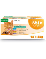 IAMS Cat Delights konservai su paukštiena, ėriena ir žuvimi, 48x85 g hinta ja tiedot | Kissanruoka | hobbyhall.fi