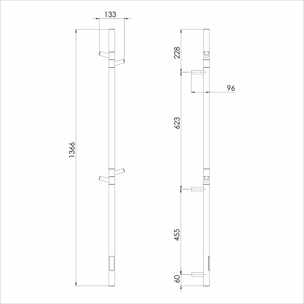 Sähköinen pyyhekuivain Primum Hotel Spa Office, 15x140 hinta ja tiedot | Kylpyhuoneen patterit ja pyyhekuivaimet | hobbyhall.fi