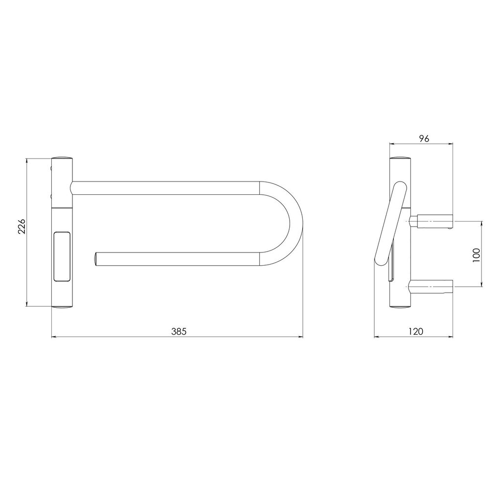 Sähköinen pyyhekuivain TELVEL SMART, 40 x 25 cm, 20 W hinta ja tiedot | Kylpyhuoneen patterit ja pyyhekuivaimet | hobbyhall.fi