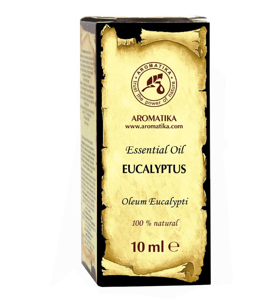 Luonnollinen eteerinen eukalyptusöljy Aromatics, 10 ml hinta ja tiedot | Eteeriset ja kosmeettiset öljyt | hobbyhall.fi