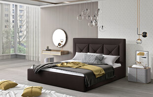 Sänky NORE Cloe 26, 180 x 200 cm, tummanruskea hinta ja tiedot | Sängyt | hobbyhall.fi