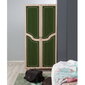 Vaatekaappi Kalune Design Wardrobe 869 (I), 90 cm, tammi/tummanvihreä hinta ja tiedot | Kaapit | hobbyhall.fi