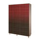 Vaatekaappi Kalune Design Wardrobe 863 (IV), 135 cm, punainen hinta ja tiedot | Kaapit | hobbyhall.fi