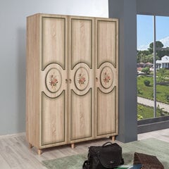 Vaatekaappi Kalune Design Wardrobe 863 (IV), 135 cm, tammi/vihreä hinta ja tiedot | Kaapit | hobbyhall.fi