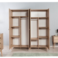 Vaatekaappi Kalune Design Wardrobe 863 (II), 180 cm, tammi/vihreä hinta ja tiedot | Kaapit | hobbyhall.fi