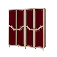 Vaatekaappi Kalune Design Wardrobe 863 (II), 180 cm, tammi/punainen hinta ja tiedot | Kaapit | hobbyhall.fi