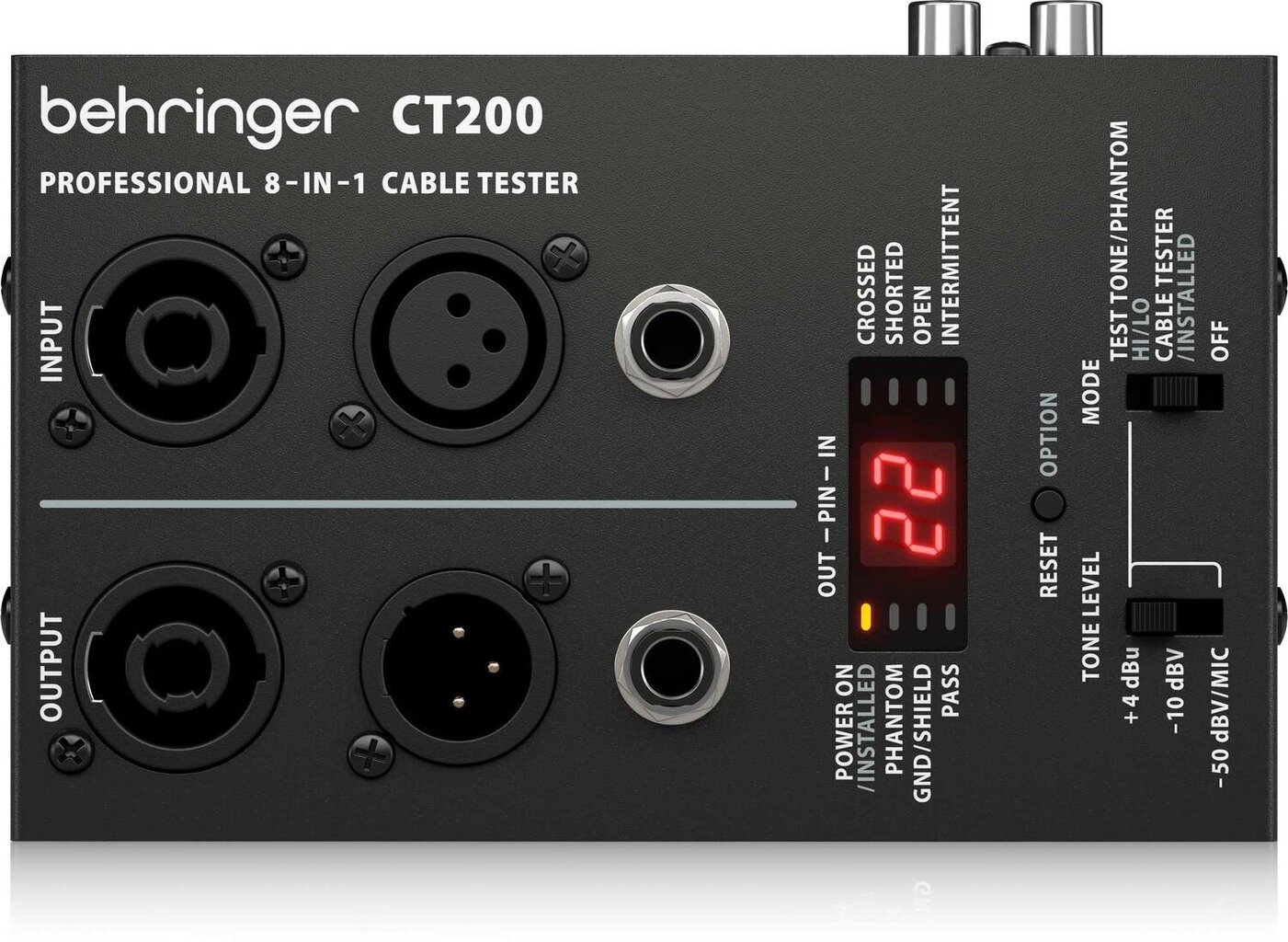 Kaapelitesteri Behringer CT200 hinta ja tiedot | Kaapelit ja adapterit | hobbyhall.fi