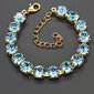 Rannekoru Classic (Aquamarine Blue) Swarovski-kiteillä hinta ja tiedot | Rannekorut | hobbyhall.fi