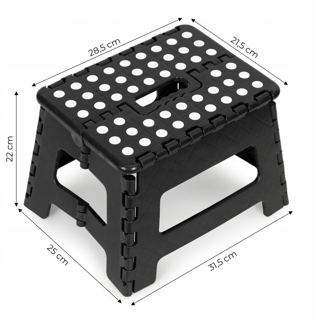 KOKOONTAITETTAVA JAKKARA 22 CM hinta ja tiedot | Ruokapöydän tuolit | hobbyhall.fi