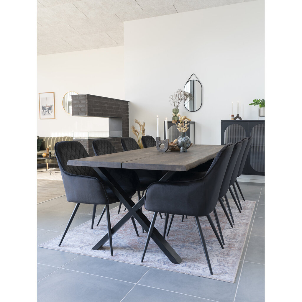 2 tuolin setti House Nordic Harbo, musta hinta ja tiedot | Ruokapöydän tuolit | hobbyhall.fi