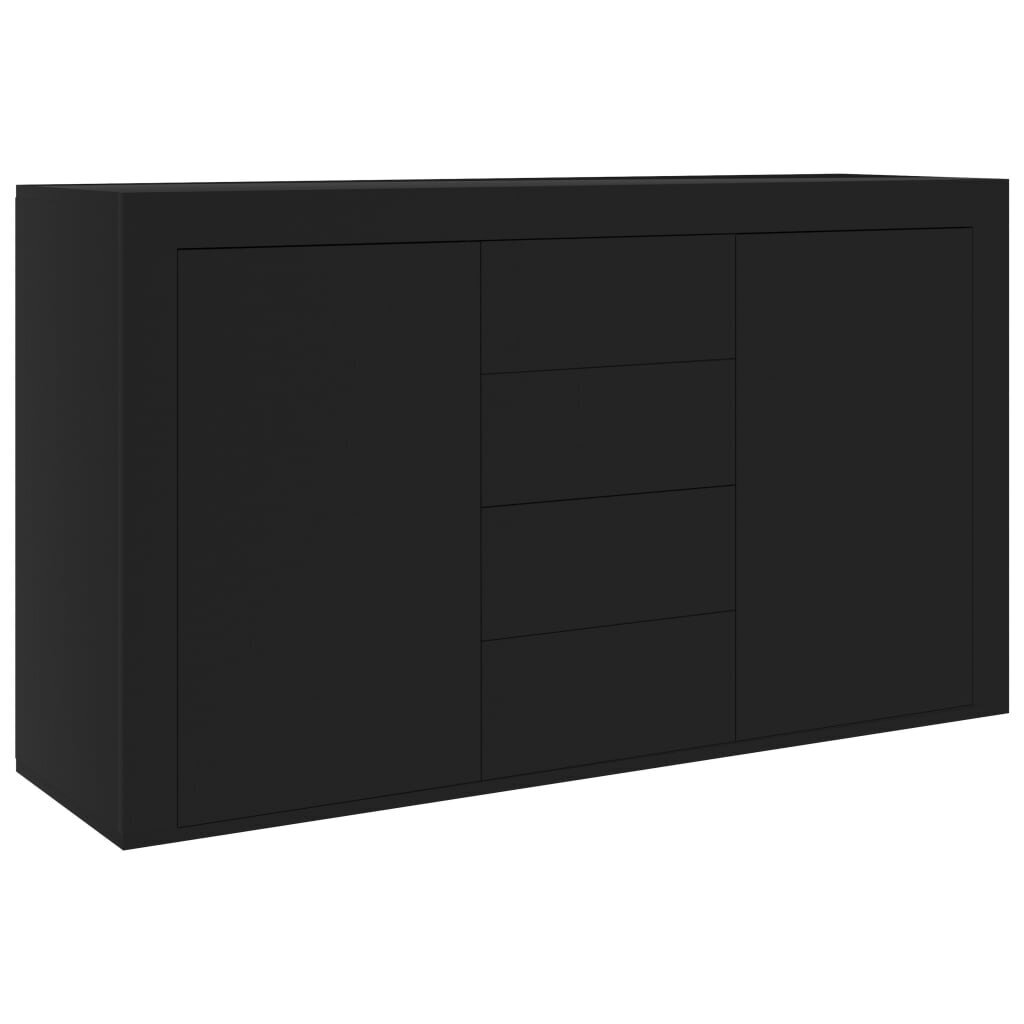 vidaXL Senkki musta 120x36x69 cm lastulevy hinta ja tiedot | Olohuoneen kaapit ja lipastot | hobbyhall.fi