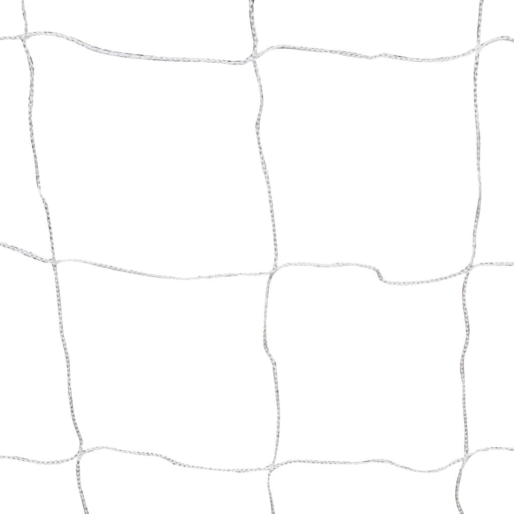 vidaXL Jalkapallomaalit verkolla 2 kpl teräs 182x61x122 cm valkoinen hinta ja tiedot | Jalkapallomaalit ja verkot | hobbyhall.fi