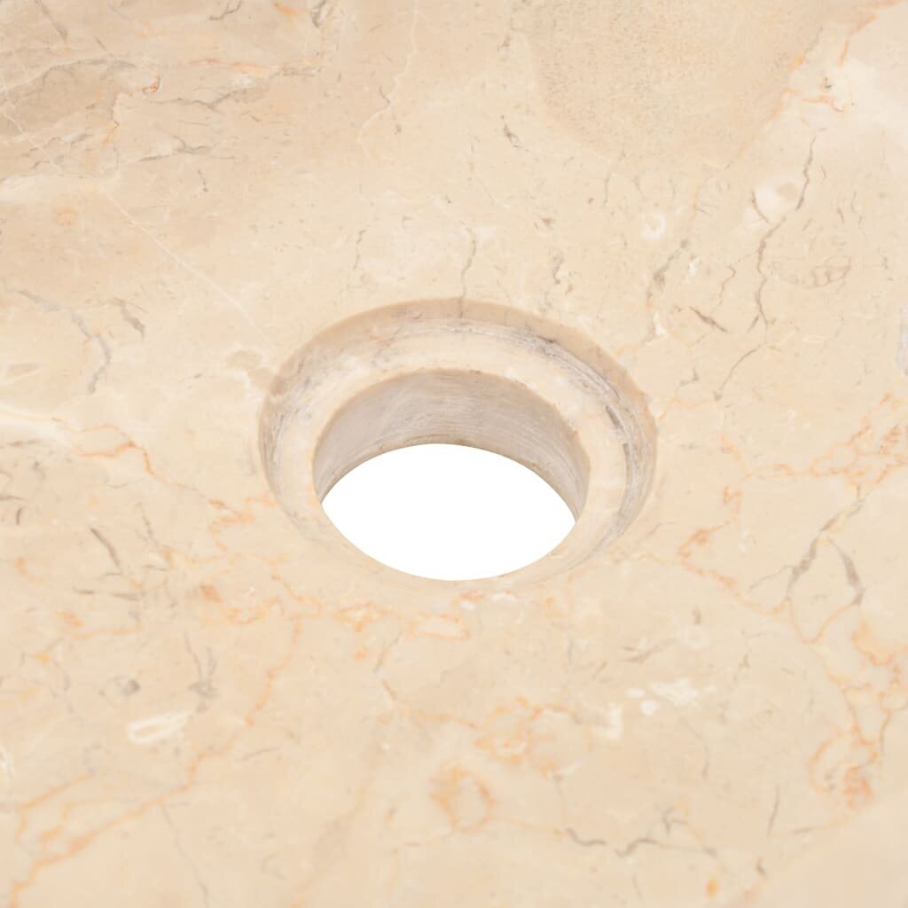 vidaXL Pesuallas 45x30x12 cm marmori korkeakiilto kerma hinta ja tiedot | Pesualtaat | hobbyhall.fi