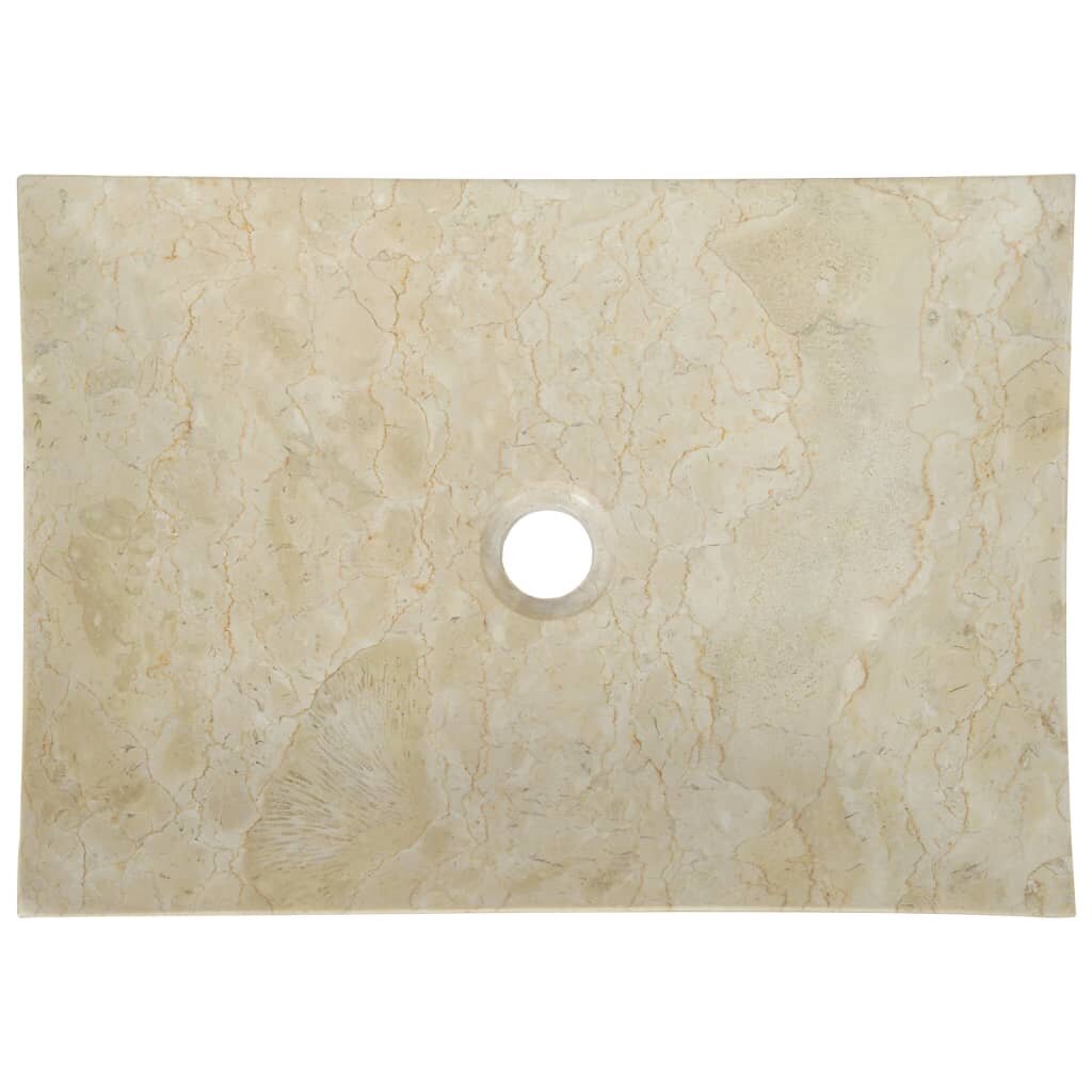 vidaXL Pesuallas marmori 50x35x12 cm kerma hinta ja tiedot | Pesualtaat | hobbyhall.fi