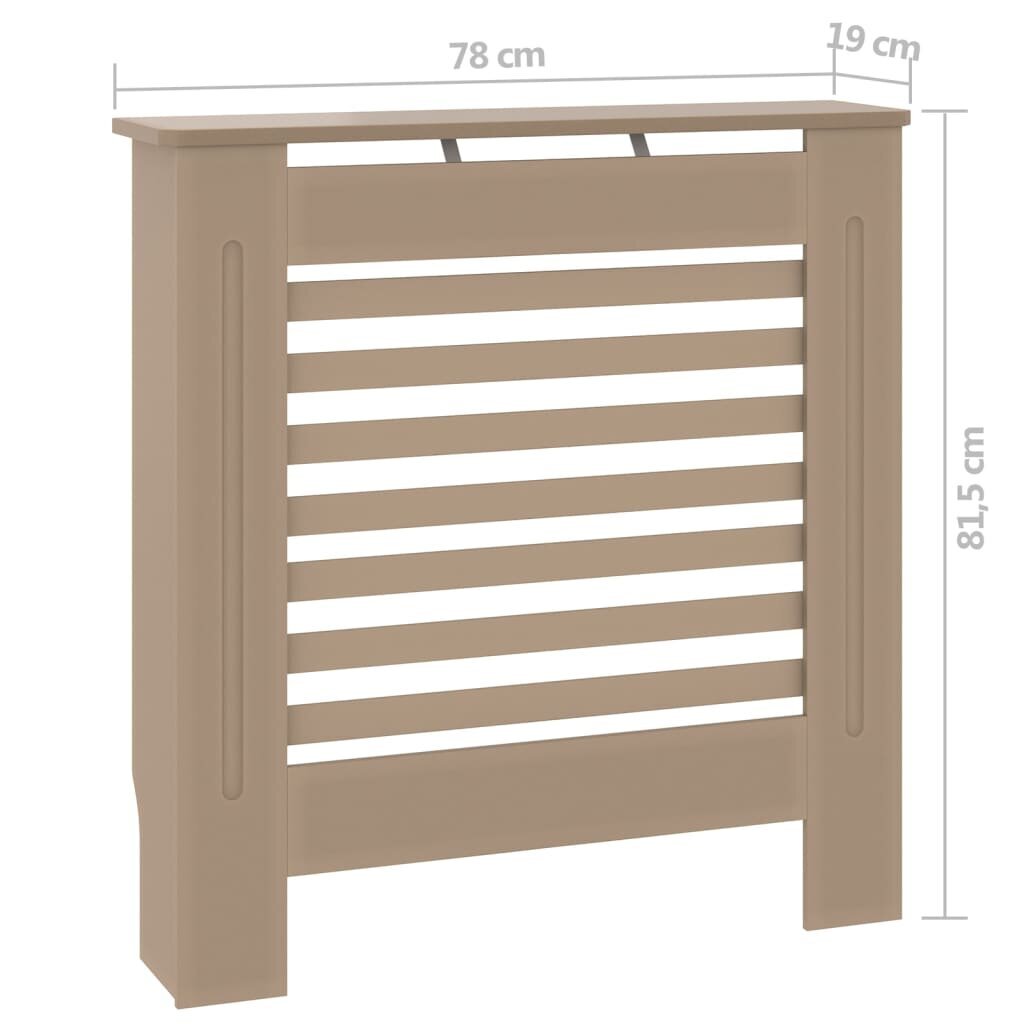 vidaXL MDF lämpöpatterin suoja 78 cm hinta ja tiedot | Takka- ja uunitarvikkeet | hobbyhall.fi