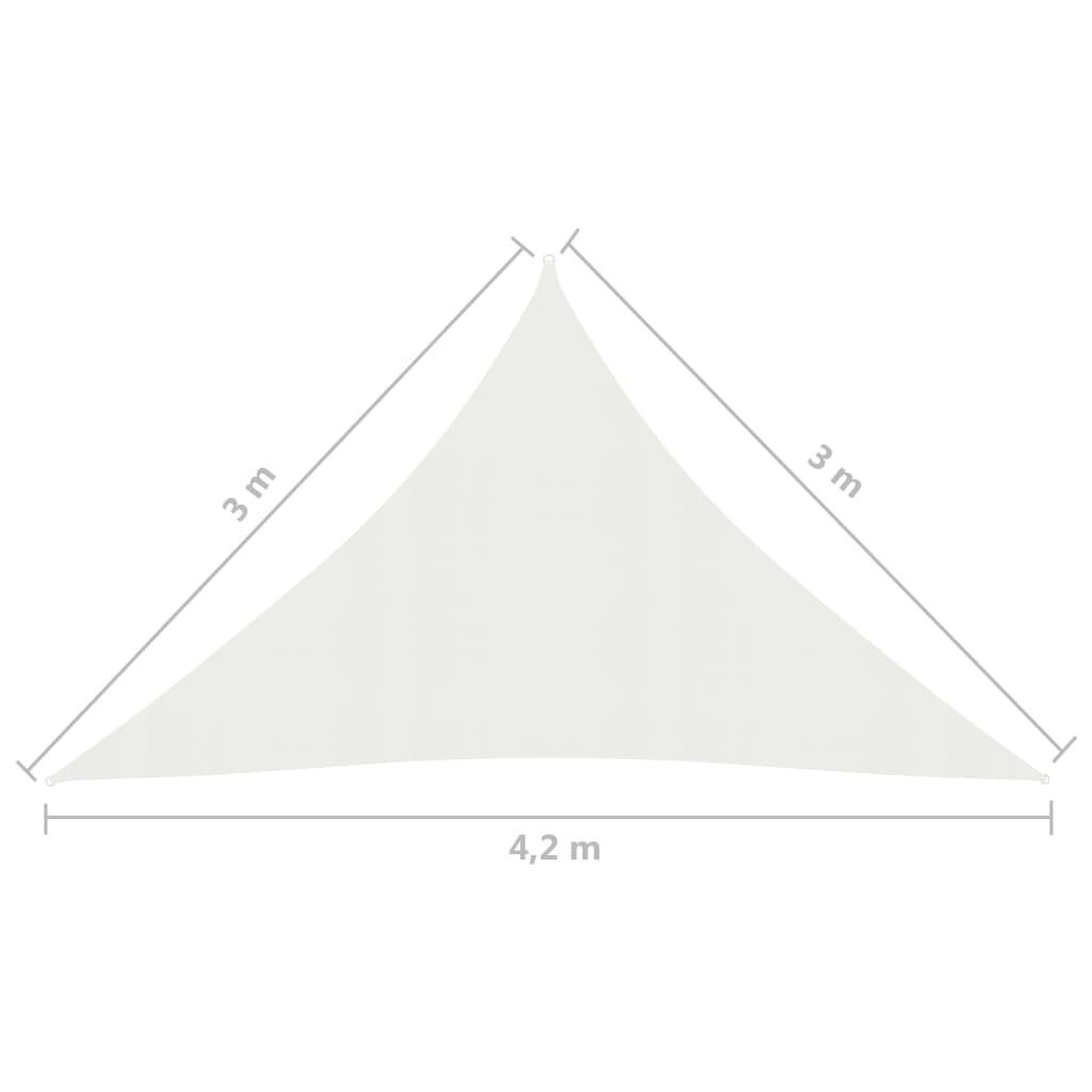 vidaXL Aurinkopurje 160 g/m² valkoinen 3x3x4,2 m HDPE hinta ja tiedot | Aurinkovarjot ja markiisit | hobbyhall.fi