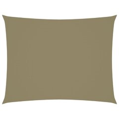 vidaXL Aurinkopurje Oxford-kangas suorakaide 3,5x5 m beige hinta ja tiedot | Aurinkovarjot ja markiisit | hobbyhall.fi