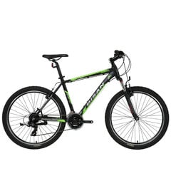 Maastopyörä Bisan 26 MTX7050 VB (PR10010449) musta/vihreä (17) hinta ja tiedot | Polkupyörät | hobbyhall.fi