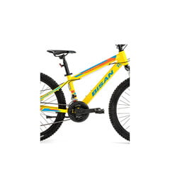 Lasten pyörä Bisan 24 KDX2900 MD (PR10010334) keltainen/sininen hinta ja tiedot | Polkupyörät | hobbyhall.fi