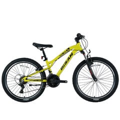 Lasten pyörä Bisan 24 KDX2800 MD (PR10010396) keltainen/musta hinta ja tiedot | Bisan Urheilu ja vapaa-aika | hobbyhall.fi
