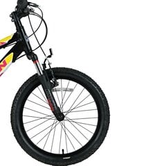 Lasten pyörä Bisan 20 KDX2600 (PR10010392) musta/keltainen/vaaleanpunainen hinta ja tiedot | Polkupyörät | hobbyhall.fi