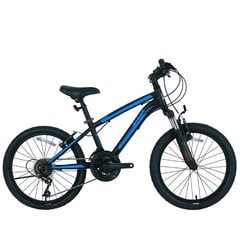 Lasten pyörä Bisan 20 KDS2750 VB (PR10010394) musta/sininen hinta ja tiedot | Polkupyörät | hobbyhall.fi