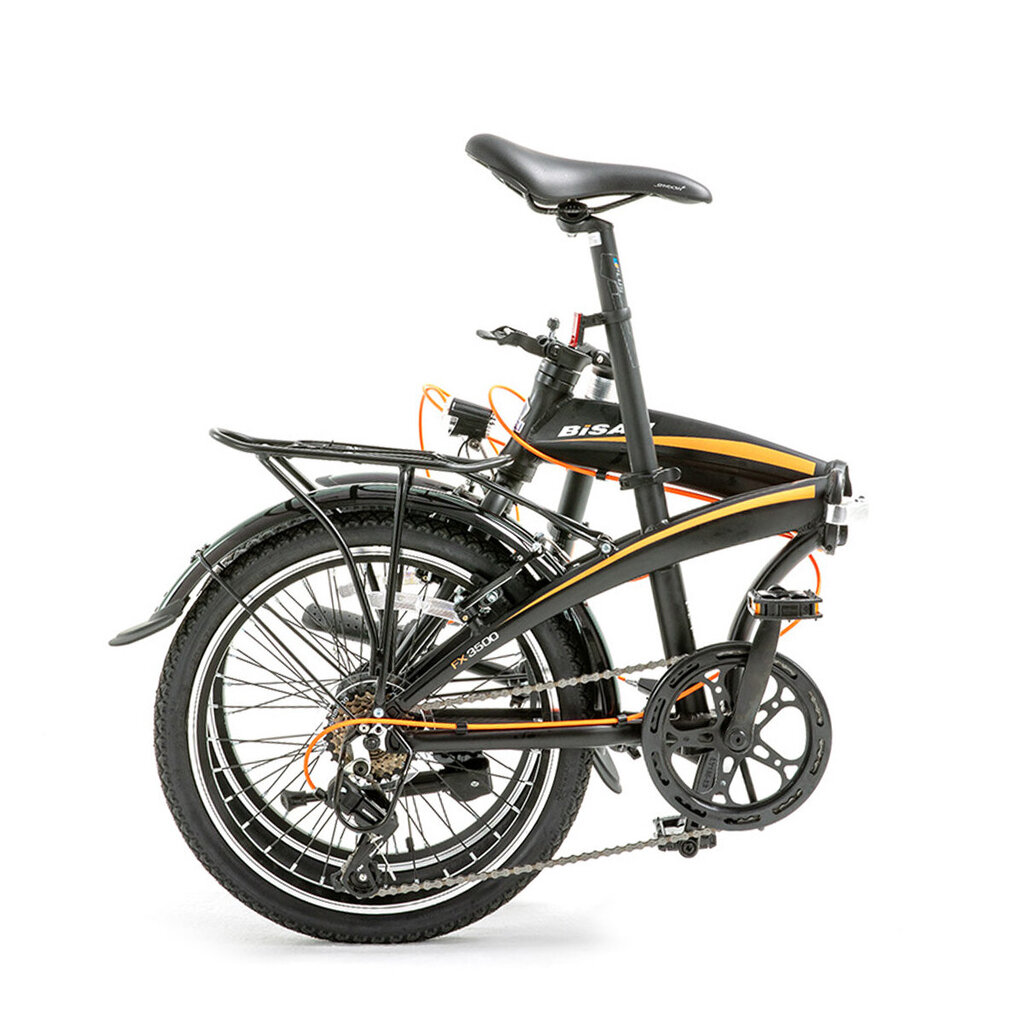 Taitettava pyörä Bisan 20 FX3500 TRN (PR10010251) musta/oranssi hinta ja tiedot | Polkupyörät | hobbyhall.fi
