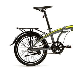 Taitettava pyörä Bisan 20 FX3500 NX3 (PR10010408) harmaa/keltainen hinta ja tiedot | Polkupyörät | hobbyhall.fi