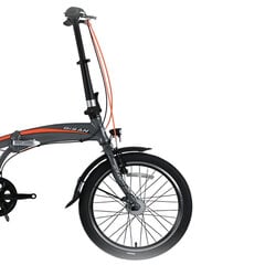 Taitettava pyörä Bisan 20 FX3500 NX3 (PR10010408) harmaa/oranssi hinta ja tiedot | Bisan Urheilu ja vapaa-aika | hobbyhall.fi