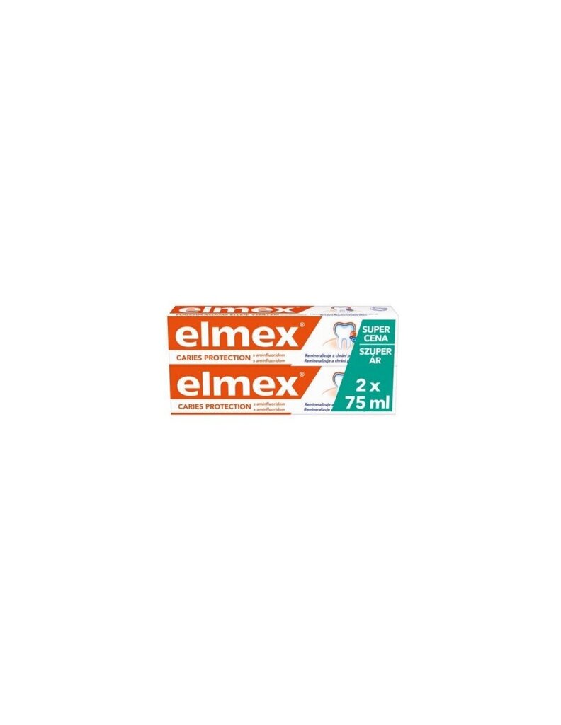 Elmex Hammastahna Anti Caries Protection Duopack 2 x 75 ml hinta ja tiedot | Suuhygienia | hobbyhall.fi