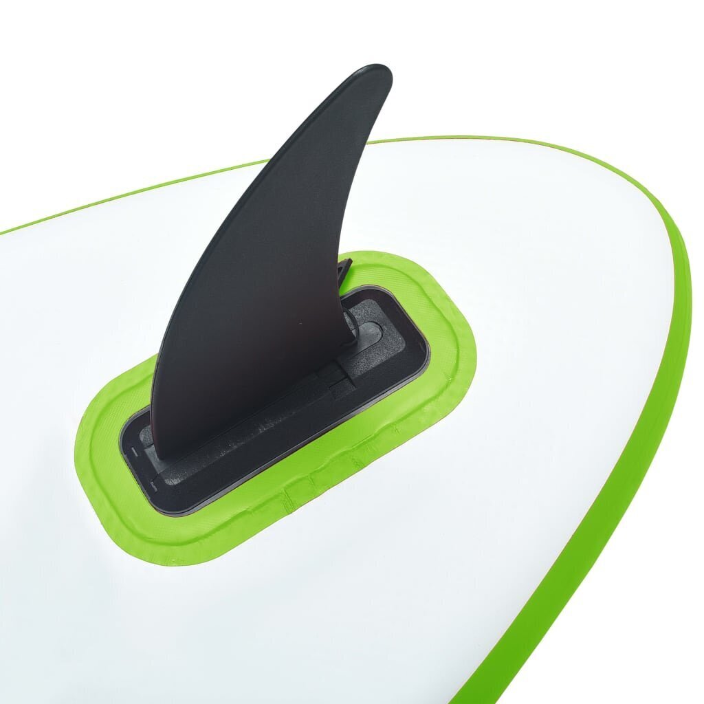 vidaXL Täytettävä SUP-lautasarja purjeella vihreä ja valkoinen hinta ja tiedot | SUP-laudat | hobbyhall.fi