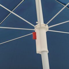 vidaXL Aurinkovarjo terästanko sininen 180 cm hinta ja tiedot | Aurinkovarjot ja markiisit | hobbyhall.fi