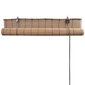 vidaXL Ruskeat bambu rullaverhot 140 x 160 cm hinta ja tiedot | Kaihtimet | hobbyhall.fi