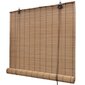 vidaXL Ruskeat bambu rullaverhot 140 x 160 cm hinta ja tiedot | Kaihtimet | hobbyhall.fi
