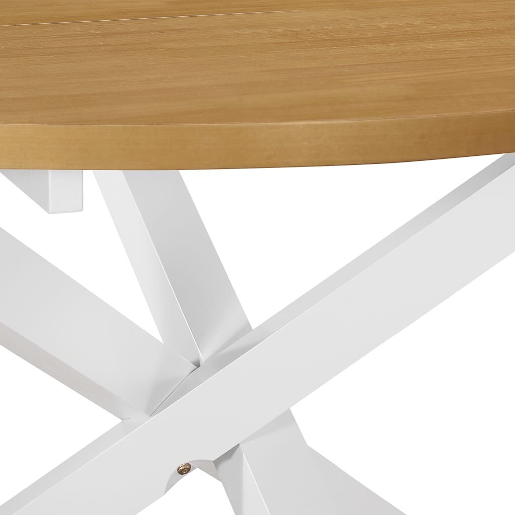 vidaXL Ruokapöytä valkoinen 120x75 cm MDF hinta ja tiedot | Ruokapöydät | hobbyhall.fi